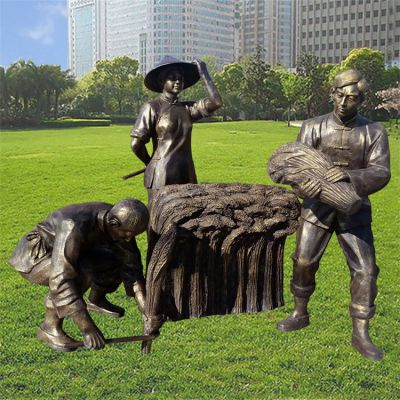 割麦子玻璃钢人物博鱼网页版