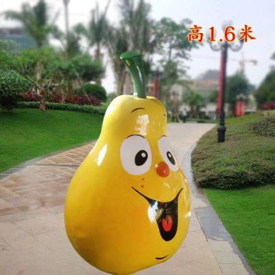 玻璃钢卡通水果搞怪表情梨子博鱼网页版