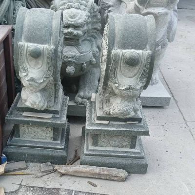 别墅庭院青石石雕户外门口抱鼓石博鱼网页版