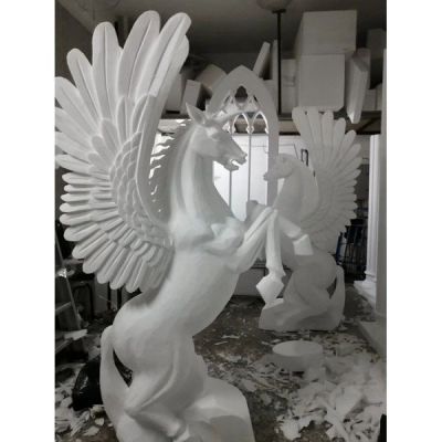 广场园林大型石雕飞马摆件