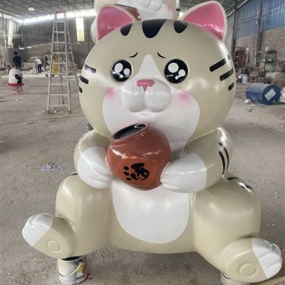 商场创意 玻璃钢彩绘卡通人物公仔博鱼网页版造型