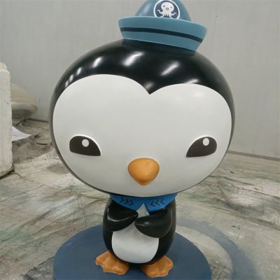 游乐园玻璃钢卡通园林动物摆件企鹅博鱼网页版