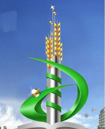 不锈钢大型抽象麦穗博鱼网页版