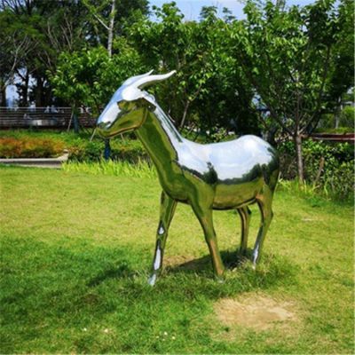 游乐场不锈钢镜面户外园林梅花鹿博鱼网页版