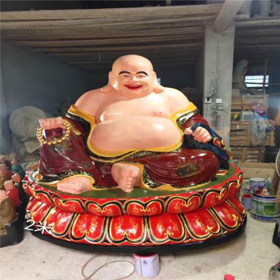 玻璃钢大型仿真人物寺庙供奉笑佛弥勒佛博鱼网页版