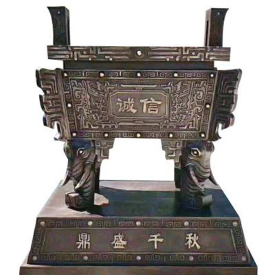 铜雕双耳诚信鼎盛千秋博鱼网页版