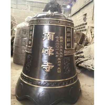 大型户外园林寺庙大型铜雕铜钟博鱼网页版