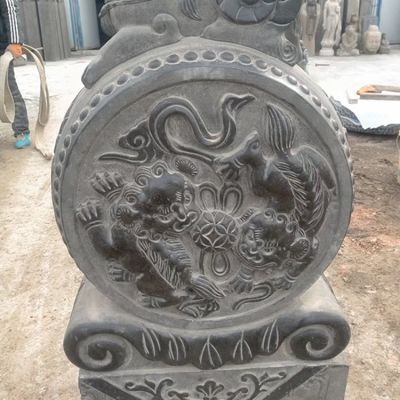 天然大理石石雕抱鼓石浮雕门鼓博鱼网页版
