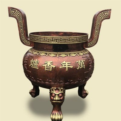 家用铜雕上香祈福鼎，香炉博鱼网页版