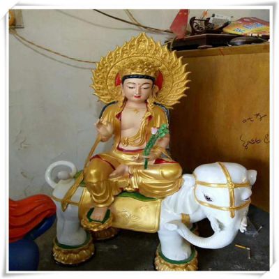 寺庙大型玻璃钢文殊普贤博鱼网页版