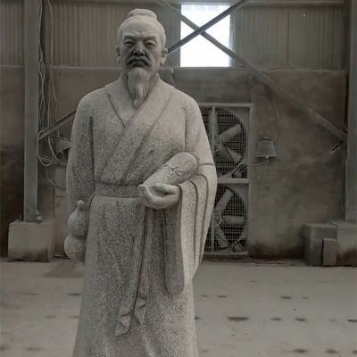 砂石花岗岩石雕户外庭院古代名人雕像