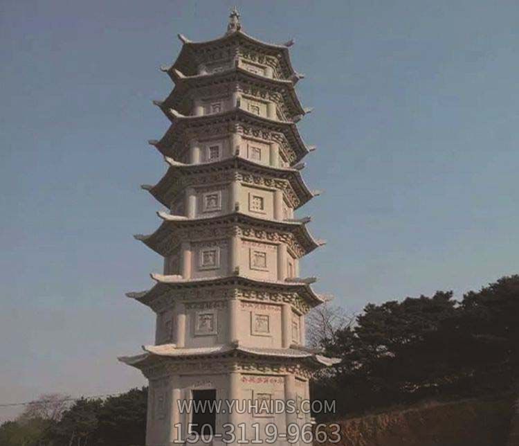 佛塔博鱼网页版-大理石宝塔园林景观石雕