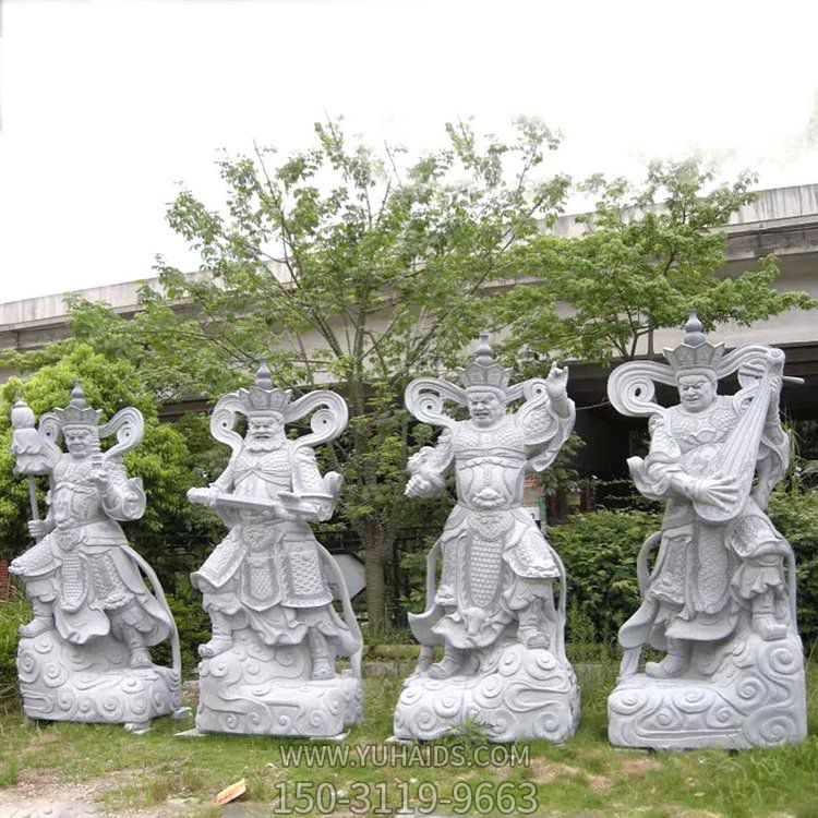 青石雕刻四大天王神像景区祠堂寺庙摆件博鱼网页版