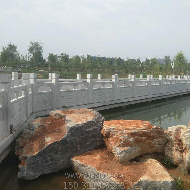 户外河道大理石石雕园林栏杆栏板博鱼网页版摆件