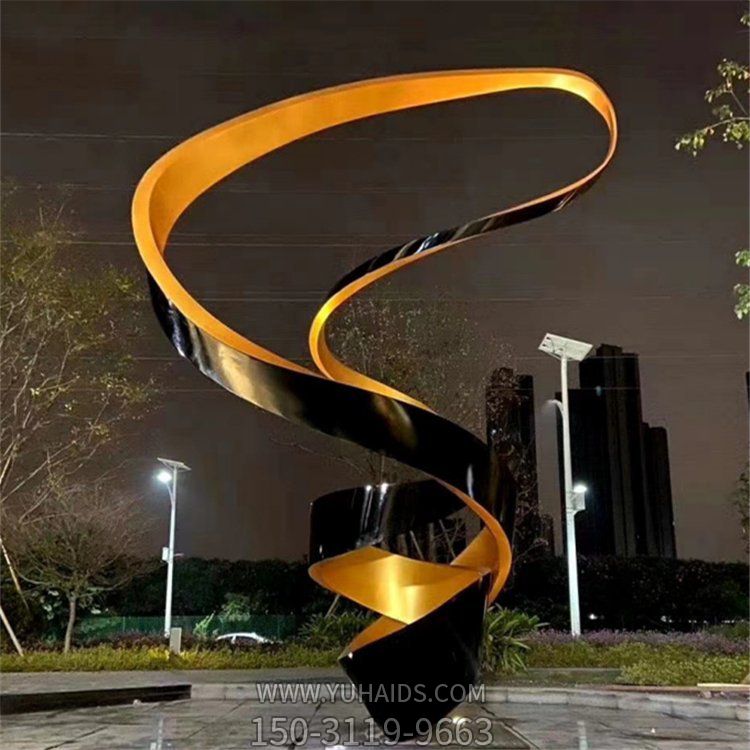 广场大型不锈钢抽象景观摆件博鱼网页版