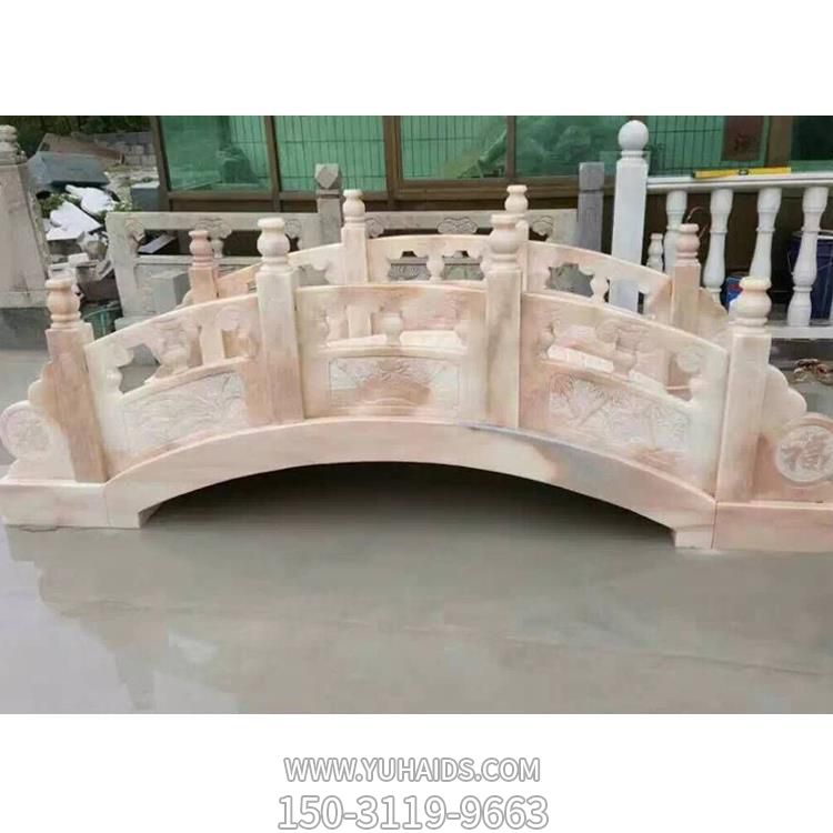 花岗岩晚霞红雕刻小石拱桥仿古建筑庭院景观博鱼网页版