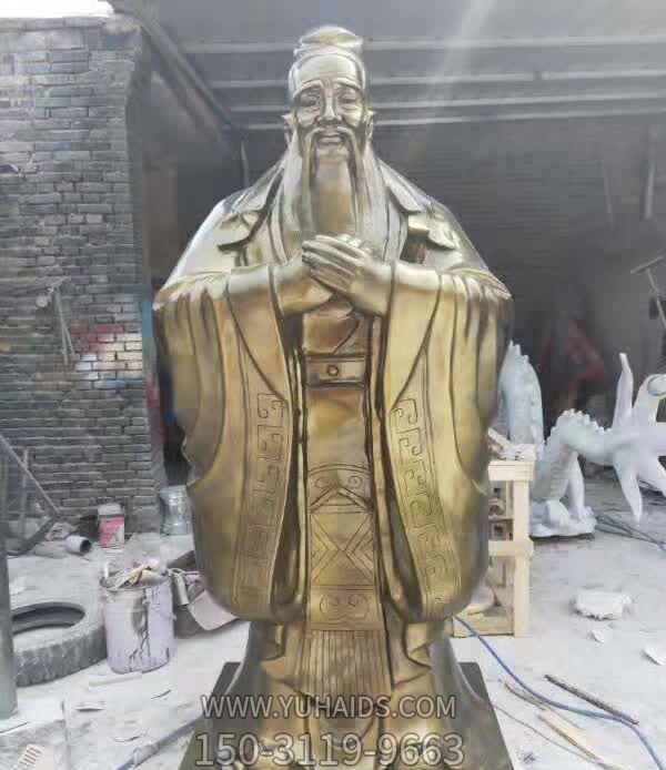 广场校园教育家先师孔子玻璃钢仿铜博鱼网页版