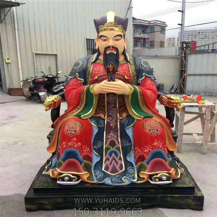 户外寺庙大型神佛玻璃钢彩绘判官博鱼网页版