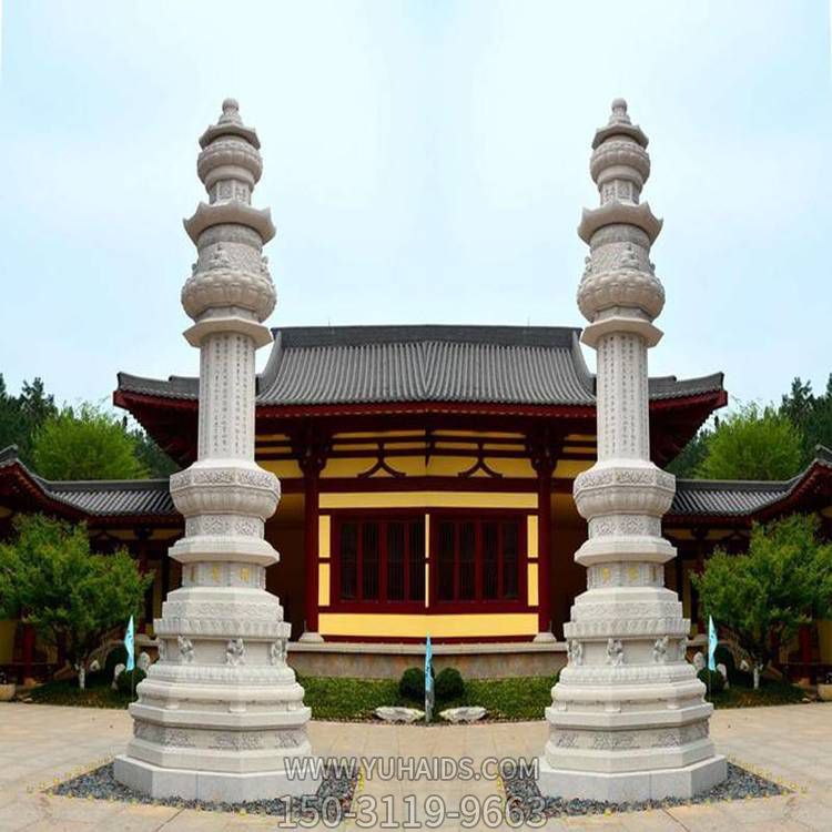 寺庙宗教门口大型大理石石雕舍利塔博鱼网页版