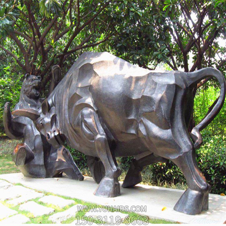 户外园林景观抽象动物老黄牛博鱼网页版