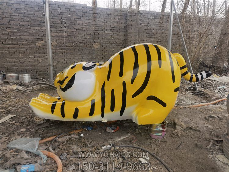 户外园林景观玻璃钢卡通小老虎博鱼网页版