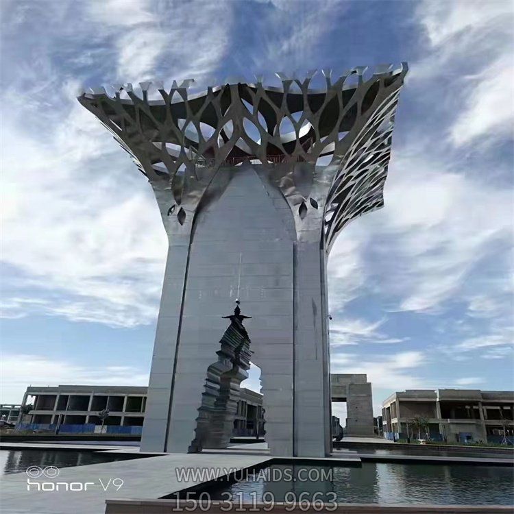 户外广场大型不锈钢景观博鱼网页版