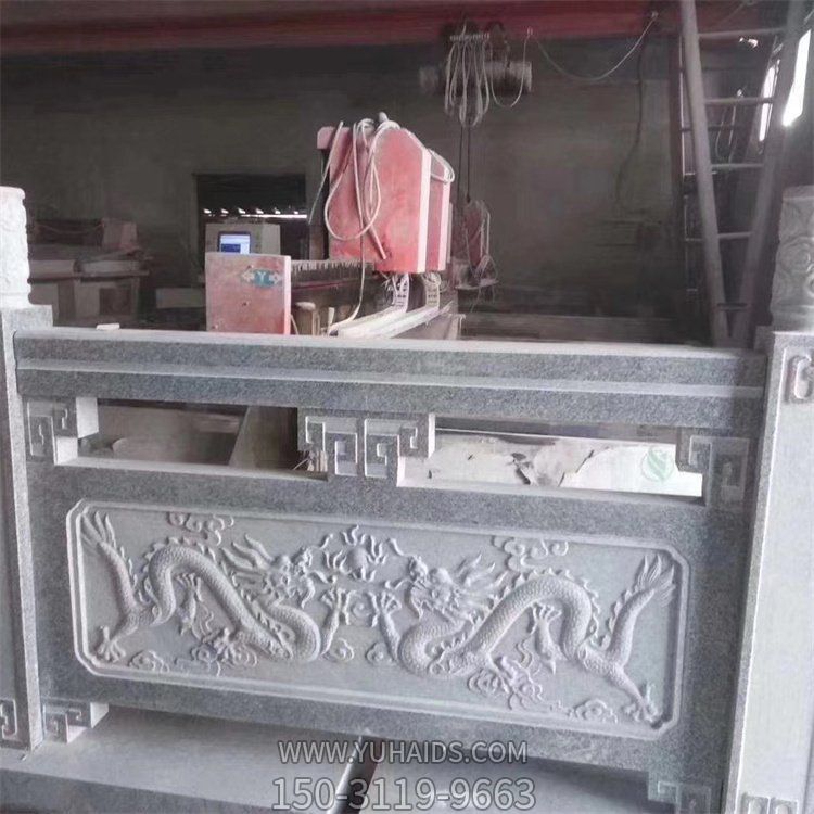 寺院楼梯台阶装饰大理石浮雕双龙戏珠栏杆栏板博鱼网页版