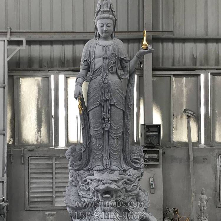 花岗岩雕刻菩萨雕像寺庙景点佛像石雕博鱼网页版