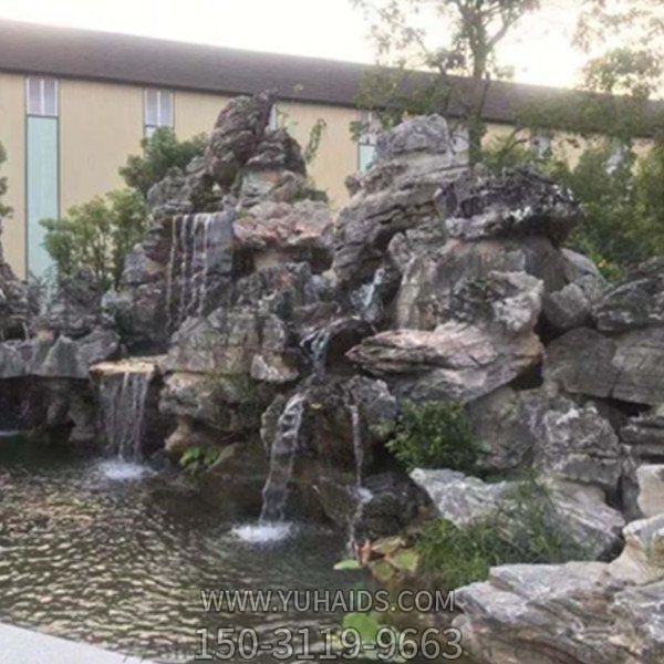 公园庭院景色点缀装饰假山景观大英石博鱼网页版