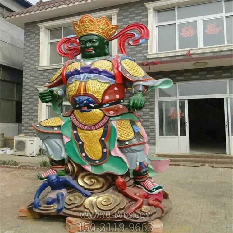 树脂玻璃钢彩绘喷漆四大金刚佛像景区寺院摆件博鱼网页版