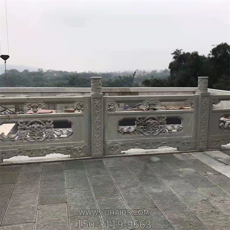 户外景区大理石浮雕镂空栏杆栏板博鱼网页版