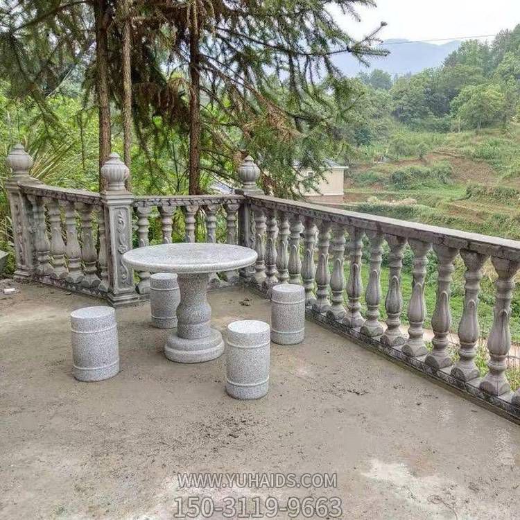 家用阳台摆放天然石材花岗岩休闲圆桌圆凳博鱼网页版