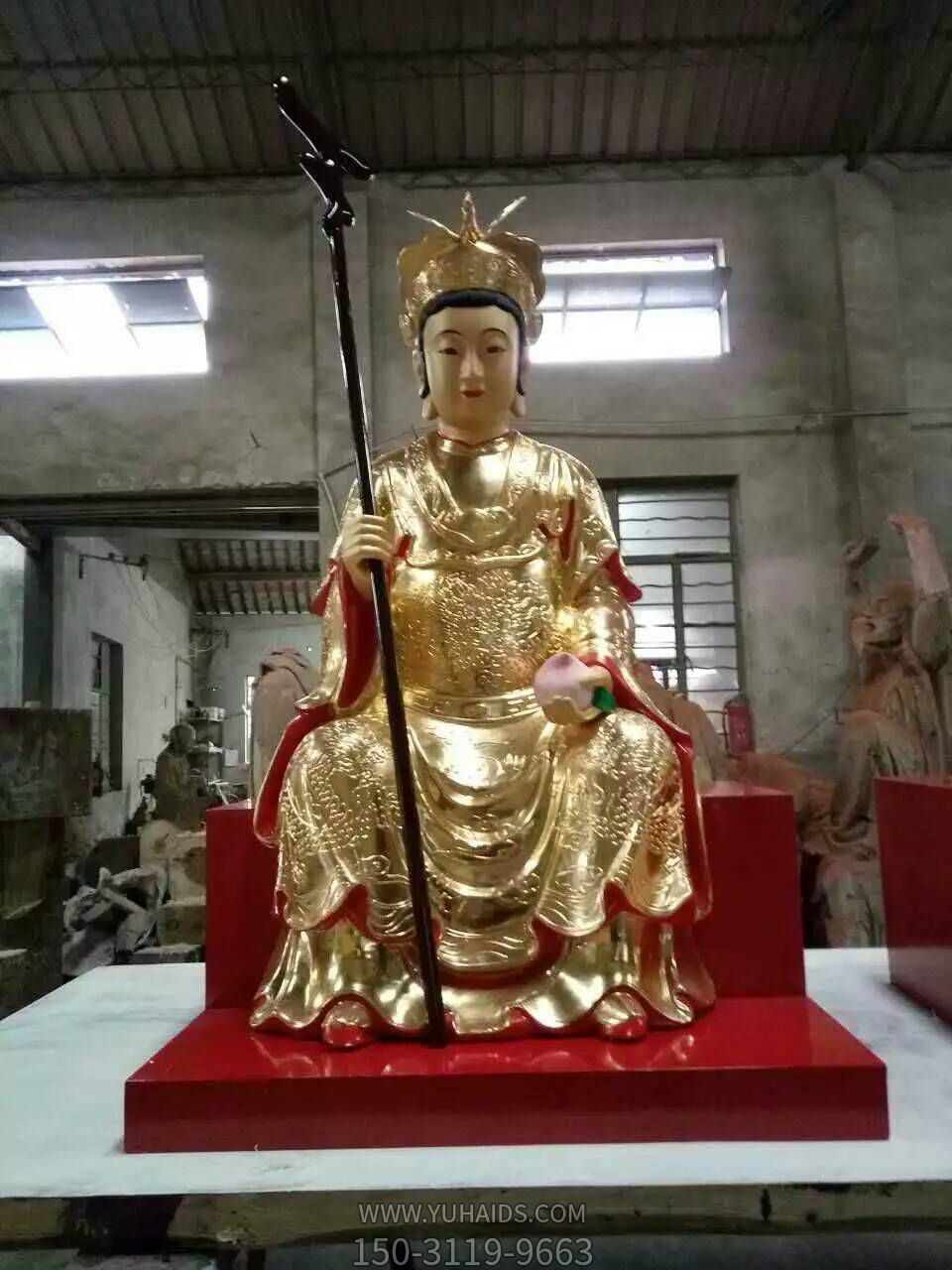 寺庙纯铜铸造金身王母娘娘博鱼网页版 寺庙纯铜铸造金身王母娘娘博鱼网页版