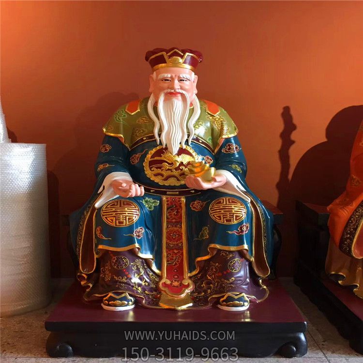 寺庙玻璃钢树脂彩绘土地公博鱼网页版