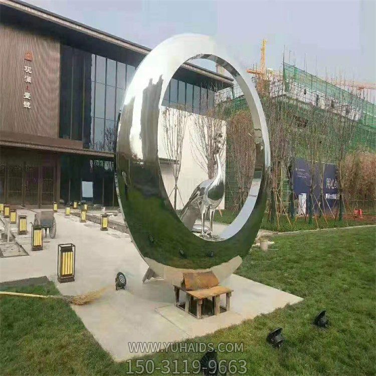 不锈钢镜面户外广场圆环博鱼网页版