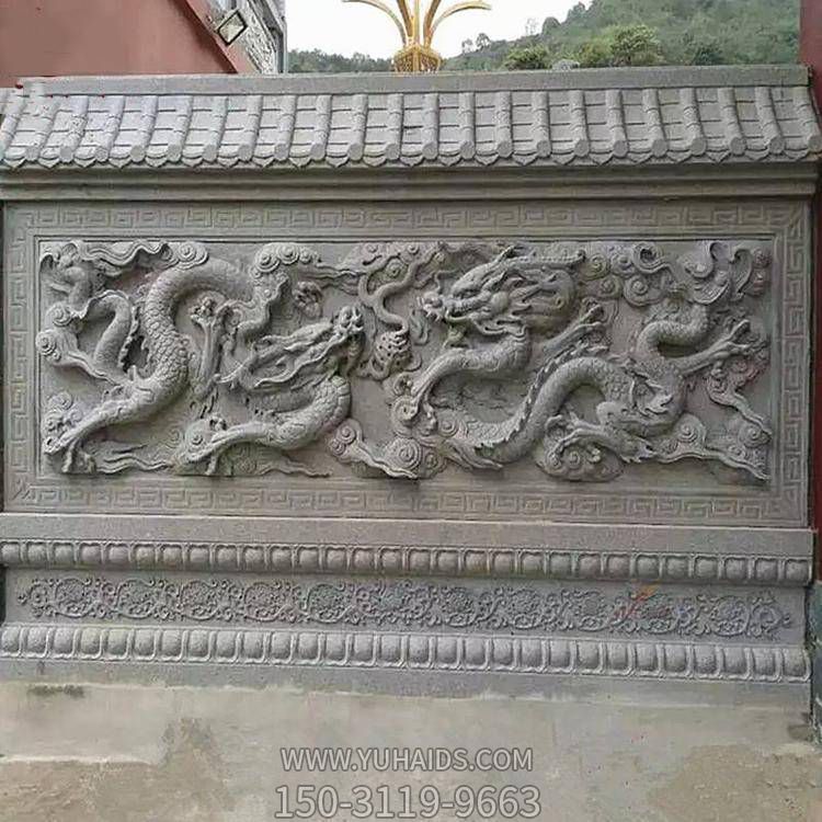 庭院别墅浮雕龙大理石石雕影壁壁画摆件博鱼网页版