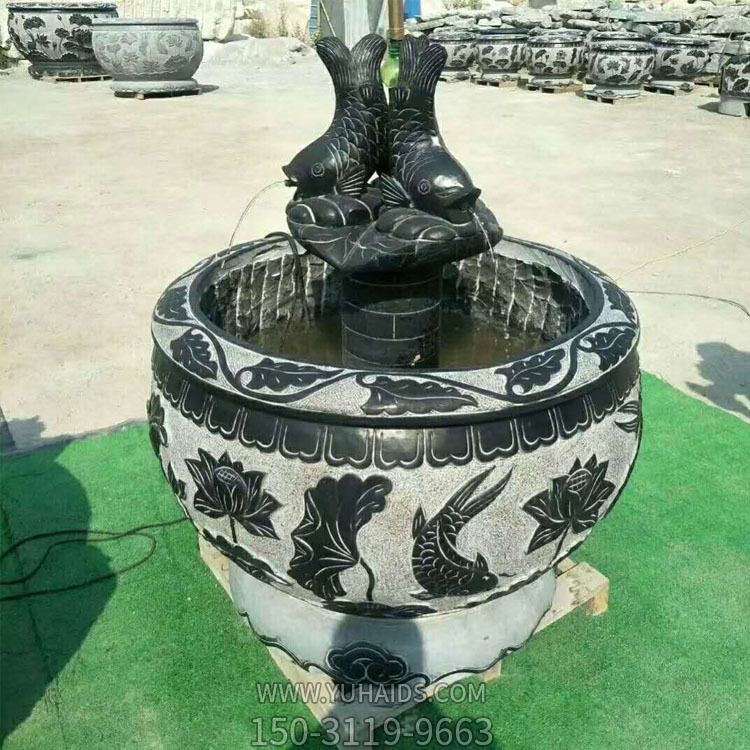 青石仿古做旧花盆 花草雕刻石雕鱼缸 仿古庭院养鱼池装饰摆件_4825博鱼网页版