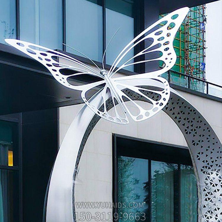 酒店会所不锈钢创意镂空蝴蝶博鱼网页版