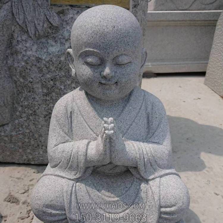 寺院园林不听不看不说小和尚花岗岩摆件博鱼网页版