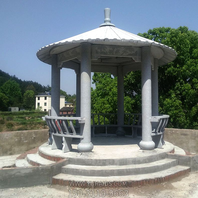 仿古建筑青石栏杆景区花园摆放休闲凉亭座椅博鱼网页版
