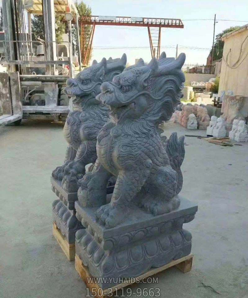 户外广场大理石石雕神兽麒麟博鱼网页版