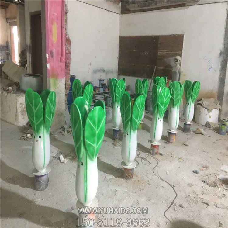 玻璃钢卡通小油菜，仿真植物博鱼网页版