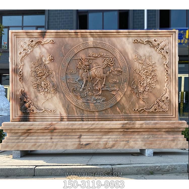 庭院别墅门口大型浮雕影壁博鱼网页版