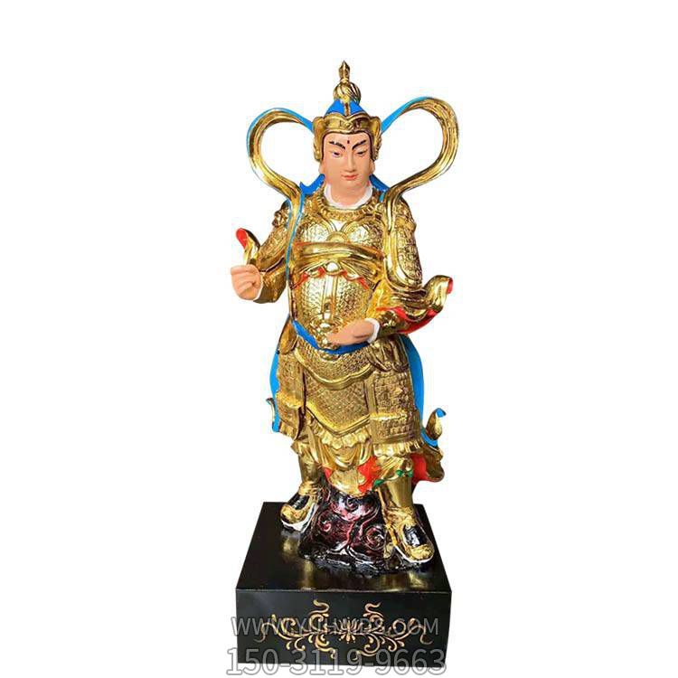 寺庙玻璃钢贴金大型佛像景观博鱼网页版