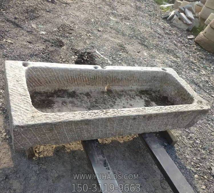 大理石做旧老石槽庭院造景养鱼水池博鱼网页版