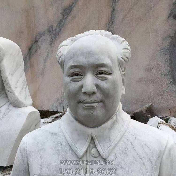 大理石石雕户外园林名下胸像毛主席博鱼网页版