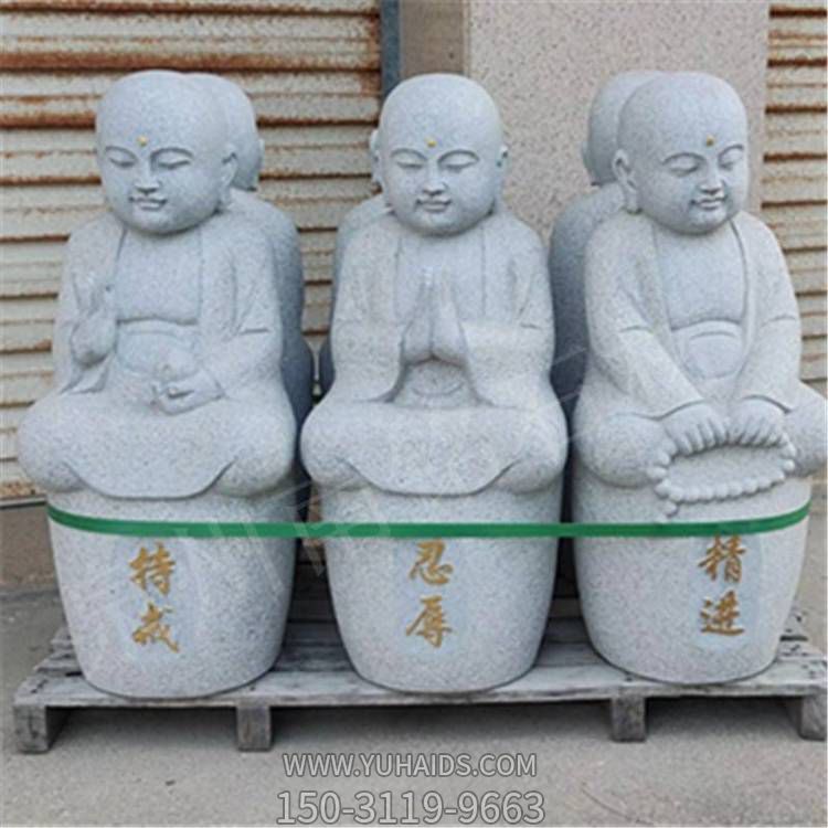 大理石石雕宗教寺庙小沙弥博鱼网页版