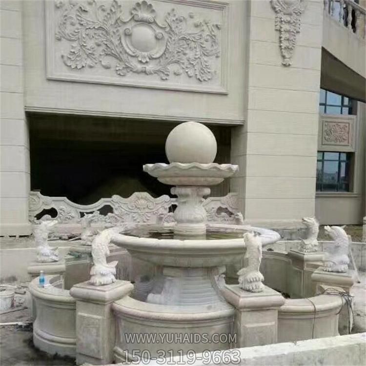 大理石石雕户外别墅小区风水球喷泉博鱼网页版