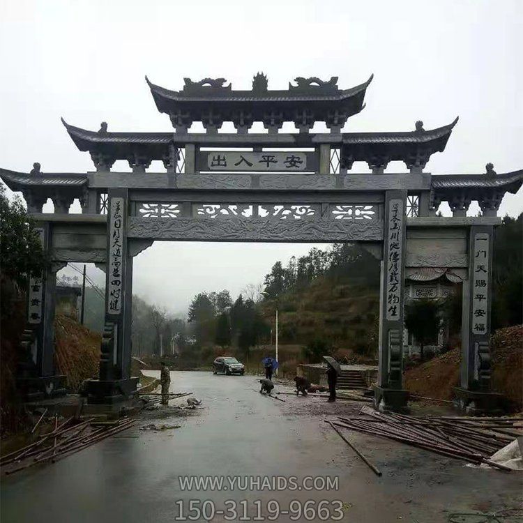 城镇乡村大理石石雕大型石牌坊博鱼网页版