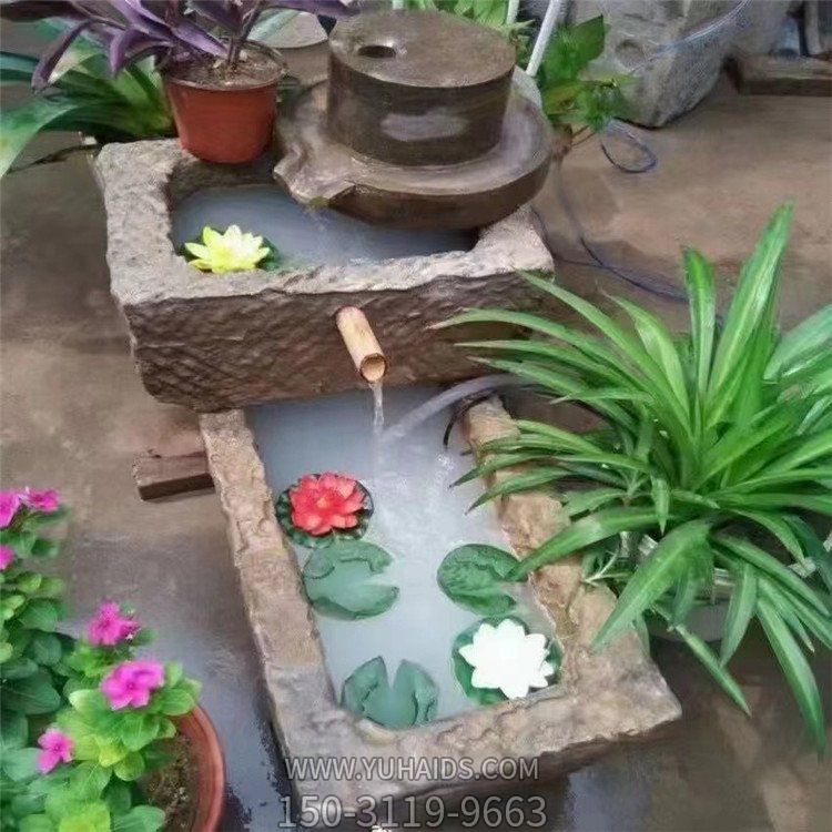 青石老石槽 庭院老石器摆件流水摆件博鱼网页版